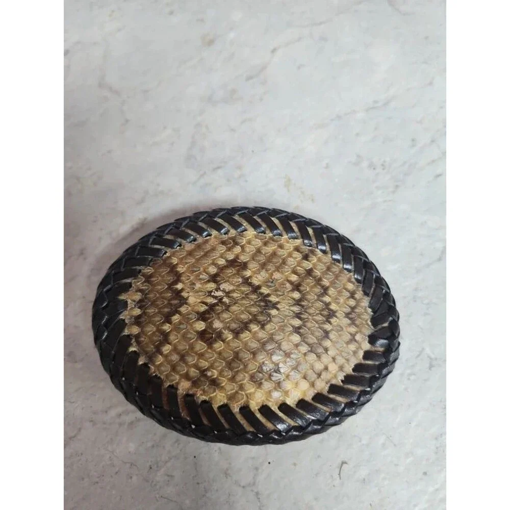 4x3 handmade leather rodeo western buckle